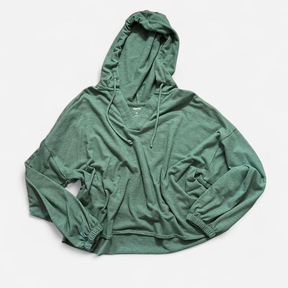 Sonoma Green Oversized Dolman Sleeve Hoodie
